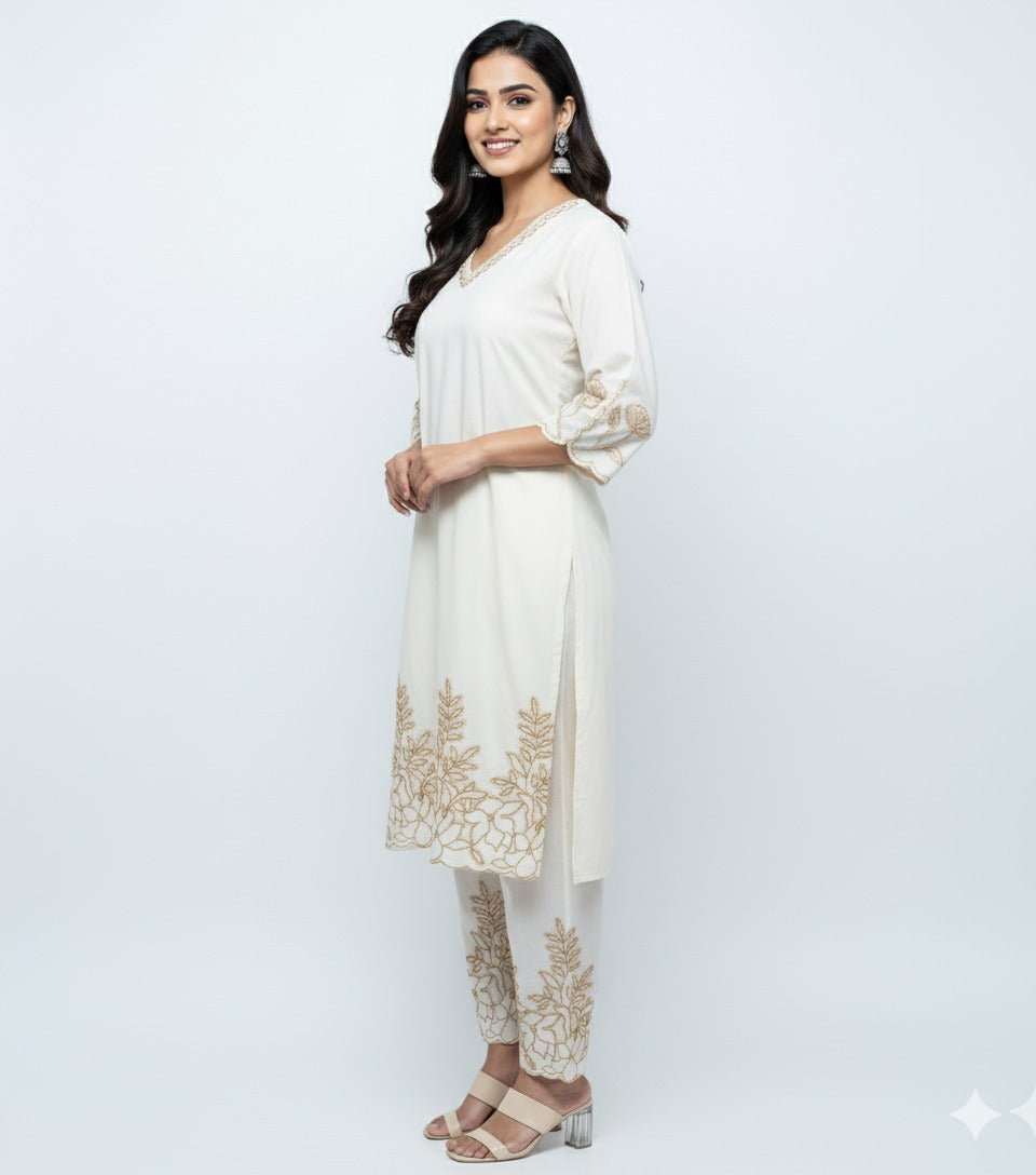 Khadi Cotton Kurta Set
