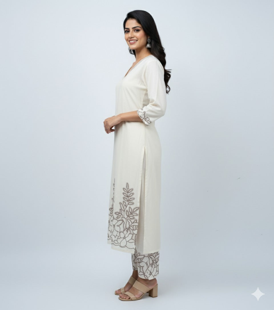 Khadi Cotton Kurta Set - A1001