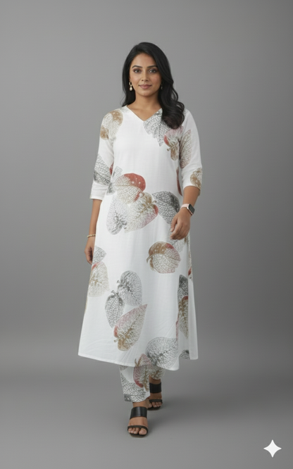 Vertical Silk Co-ord Set