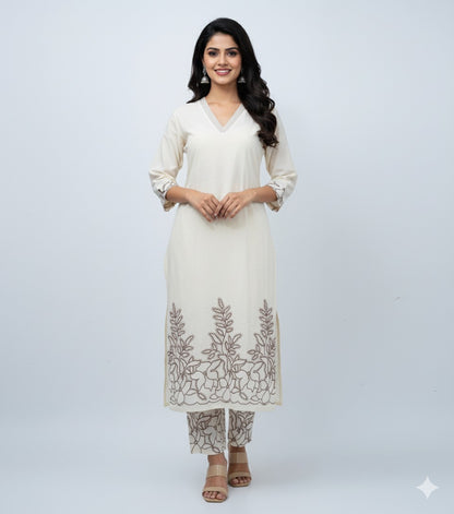Khadi Cotton Kurta Set - A1001