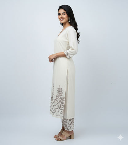 Khadi Cotton Kurta Set - A1001