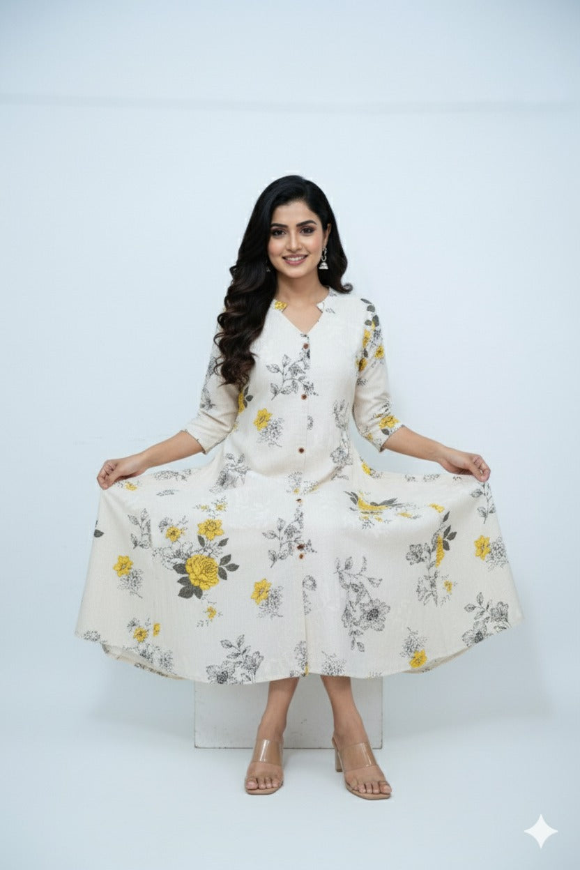 A-Line Cotton kurta