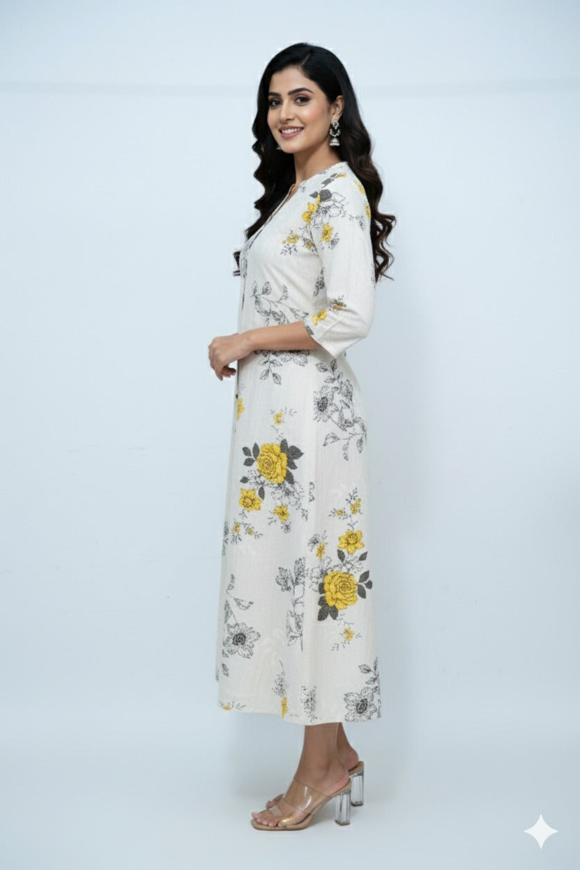 A-Line Cotton kurta