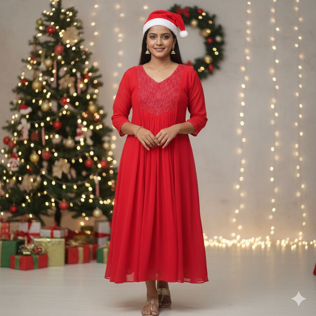 Aline Kurti along with X'mas cap